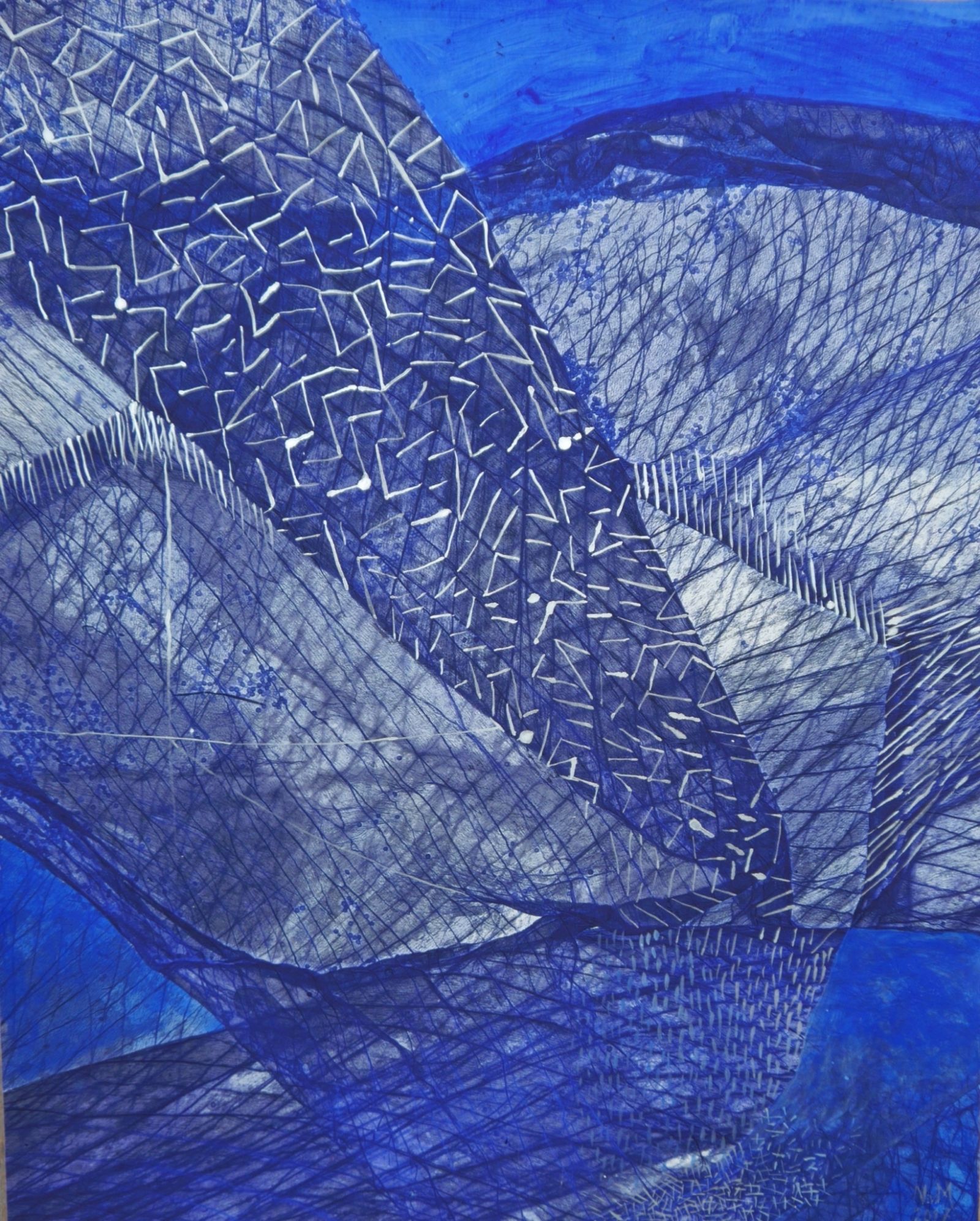 K.d.N.Stoffmusterdig.Übermalung50x402017